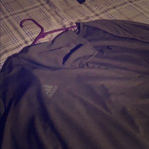 Shirt sleeve addias and long sleeve under armor